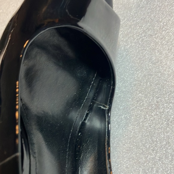 Aldo platform open toe peep toe patent pumps. - Picture 8 of 8